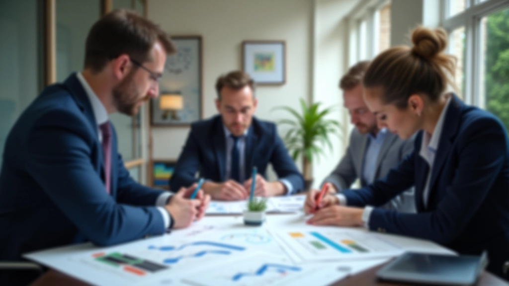 Team collaborating on market analysis